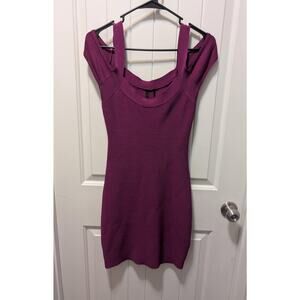 Guess Dresses Guess Raspberry Rush Bandage Mini Dress Cocktail Size S
